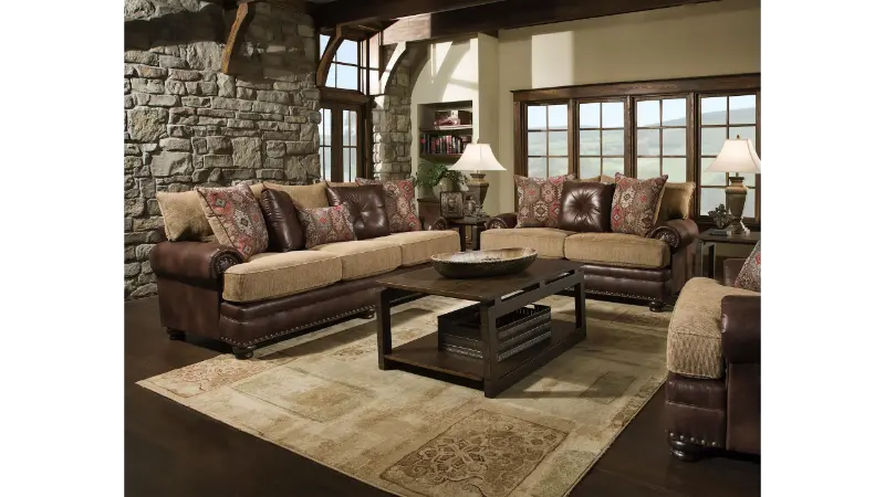 albany sublime treasure yellowstone chocolate sofa