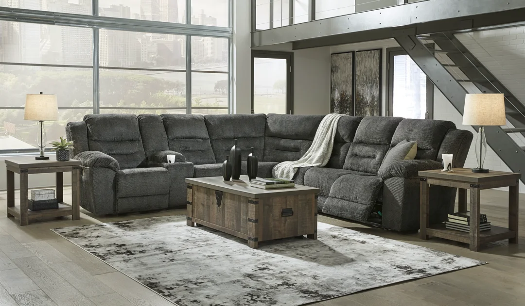 nettington 3 piece power reclining sectional