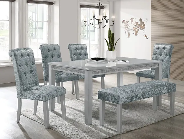crown mark vela 6 piece dining group