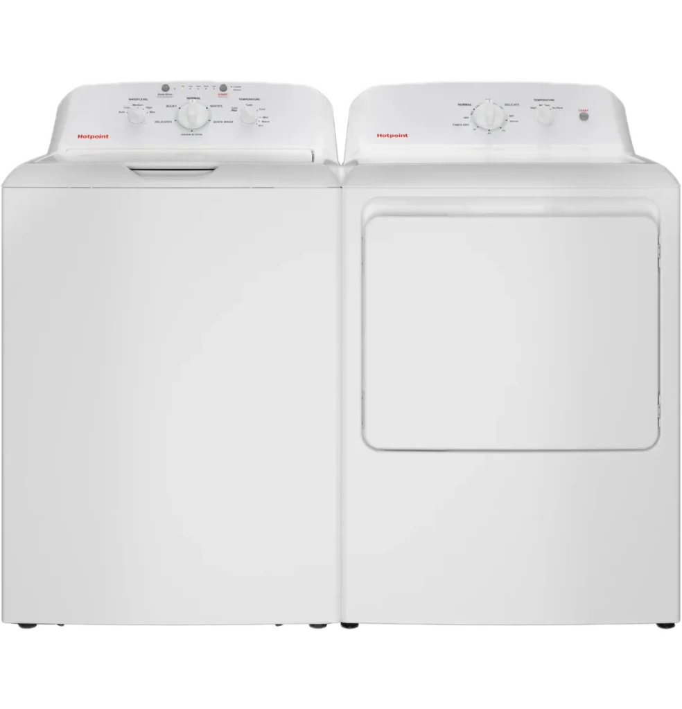 hotpoint laundry set washer dryer 14 background removed